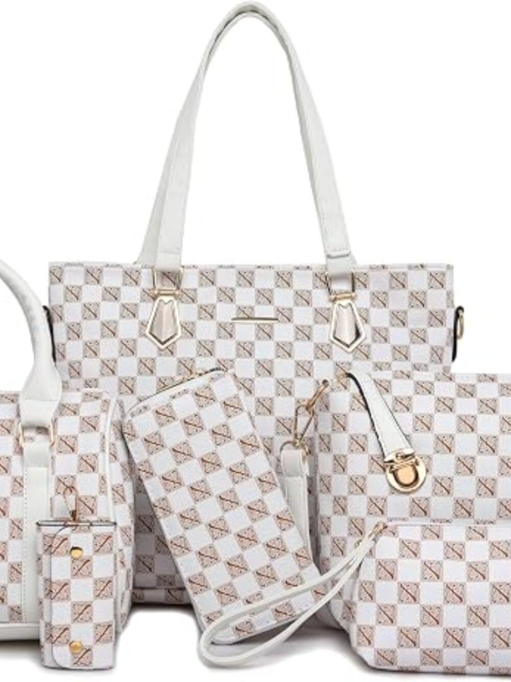 BRAND NEW 6 Pcs Designer Purses and Handbags for Women - Picture 1 of 6